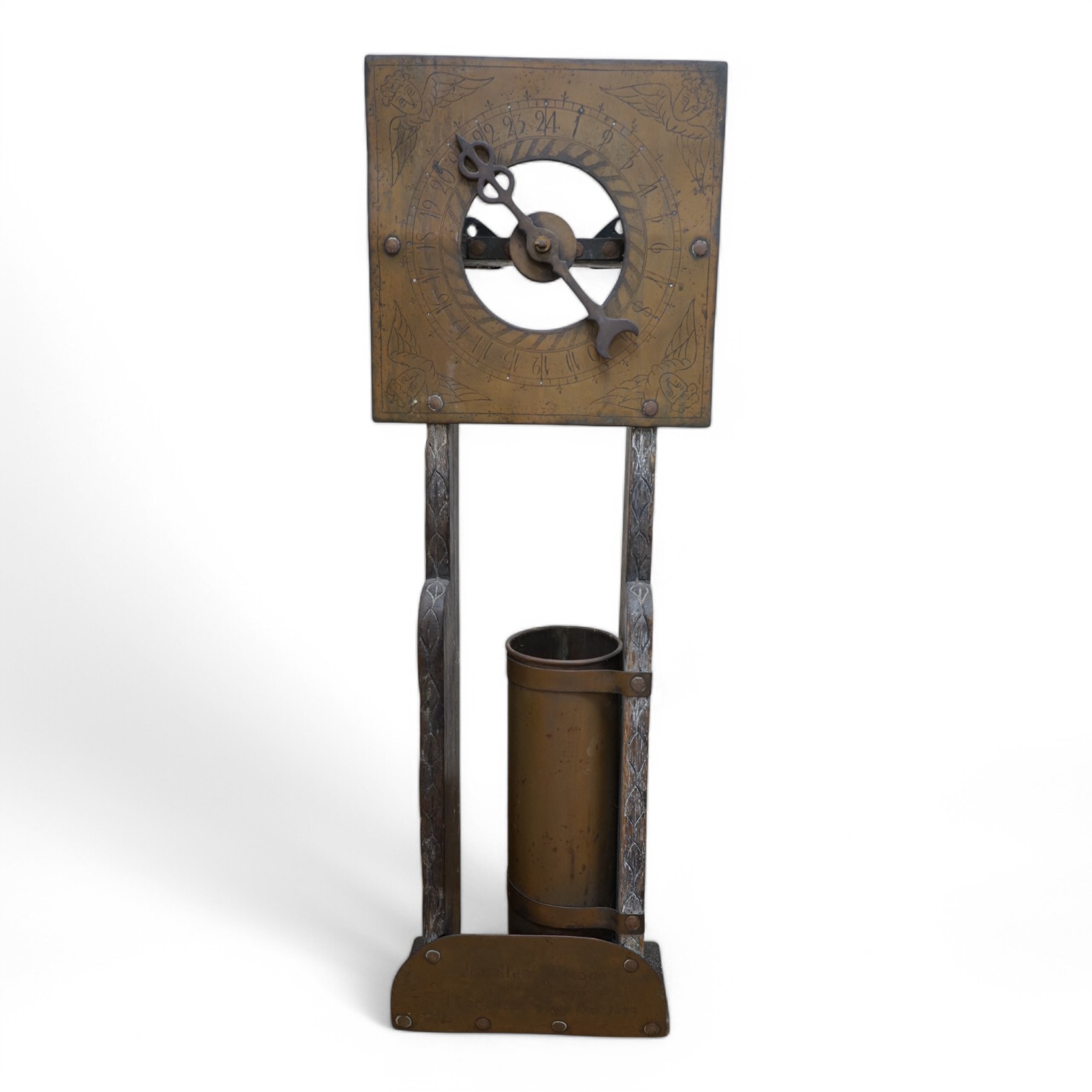 Jonathan Brigge ‘clepsydra’ water clock, 75cm high. Condition - fair